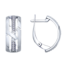 Серьги SOKOLOV - Серебро 925, Фианит (арт. 94022949)