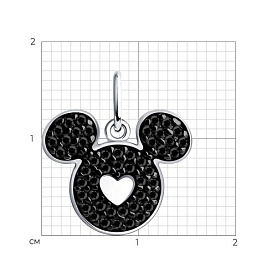 Подвеска SOKOLOV - Серебро 925, Фианит (арт. 94032845)