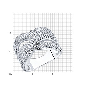 Кольцо SOKOLOV - Серебро 925, Фианит (арт. 94013638)