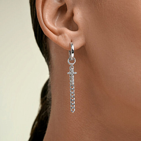 Серьги SOKOLOV - Серебро 925, Фианит (арт. 94027713)