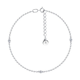 Браслет SOKOLOV - Серебро 925, Фианит, Эмаль (арт. 94050509)