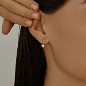 Серьги SOKOLOV - Серебро 925, Фианит (арт. 94025265)