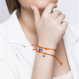 Браслет SOKOLOV - Серебро 925, Синтетический рубин, Фианит (арт. 94050442)