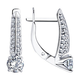 Серьги Diamant - Серебро 925, Фианит (арт. 94-120-02130-1)