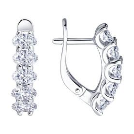 Серьги Diamant - Серебро 925, Фианит (арт. 94-120-00067-1)