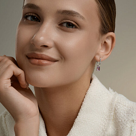 Серьги SOKOLOV - Серебро 925, Аметист (арт. 92023255)