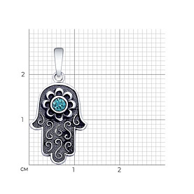 Подвеска SOKOLOV - Серебро 925, Фианит (арт. 95030188)