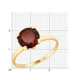 Кольцо SOKOLOV - Золото 375, Гранат (арт. 37714928)