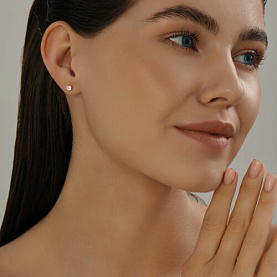 Серьги SOKOLOV - Серебро 925, Фианит (арт. 93020531)