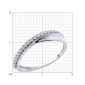 Кольцо Diamant - Серебро 925, Фианит (арт. 94-110-02076-1)