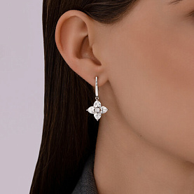 Серьги SOKOLOV - Серебро 925, Фианит (арт. 94026902)