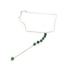Колье Мириада - Серебро 925, Малахит (арт. 907041520)