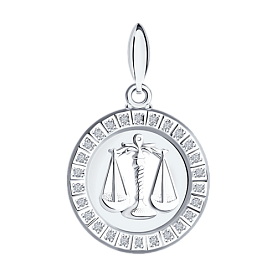 Подвеска SOKOLOV - Серебро 925, Фианит (арт. 94031389)