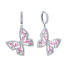 Серьги SOKOLOV - Серебро 925, Фианит (арт. 94026807)