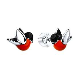 Серьги SOKOLOV - Серебро 925, Эмаль (арт. 94021817)