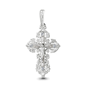 Подвеска Аквамарин - Серебро 925, Фианит (арт. 20480А.5)