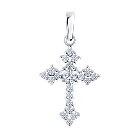 Подвеска SOKOLOV - Серебро 925, Фианит (арт. 94033284)