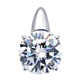 Подвеска SOKOLOV - Серебро 925, Фианит (арт. 94031754)