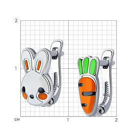 Серьги SOKOLOV - Серебро 925, Эмаль (арт. 94025648)