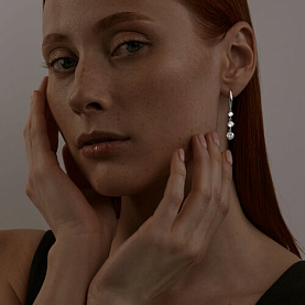 Серьги SOKOLOV - Серебро 925, Фианит (арт. 94025230)