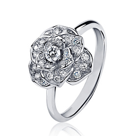 Кольцо Platinum Lab. - Платина 950, Бриллиант (арт. ПК-040-02)