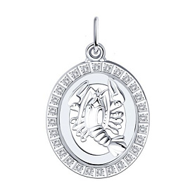 Подвеска Diamant - Серебро 925, Фианит (арт. 94-130-00147-1)