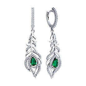 Серьги SOKOLOV - Серебро 925, Фианит (арт. 94026464)