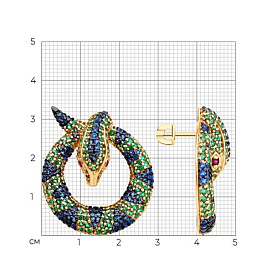 Серьги Diamant - Серебро 925, Фианит (арт. 93-122-02300-1)