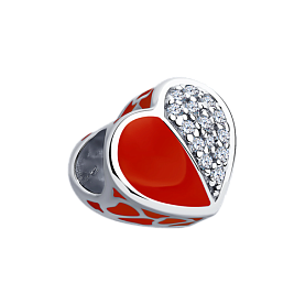 Подвеска-шарм SOKOLOV - Серебро 925, Фианит, Эмаль (арт. 94031662)