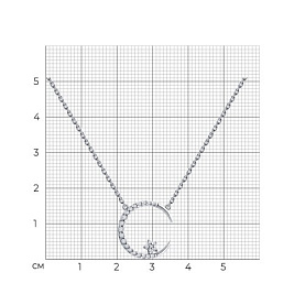 Колье SOKOLOV - Серебро 925, Фианит (арт. 94070712)