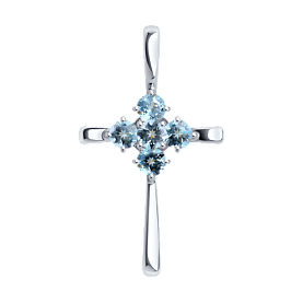 Подвеска SOKOLOV - Серебро 925, Топаз (арт. 92030721)