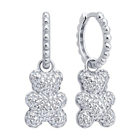 Серьги SOKOLOV - Серебро 925, Фианит (арт. 94027103)