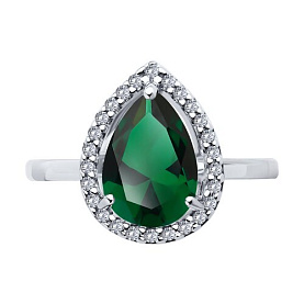 Кольцо SOKOLOV - Серебро 925, Фианит (арт. 94014202)