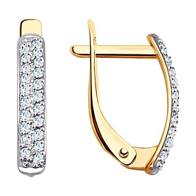 Серьги SOKOLOV - Золото 585, Фианит (арт. 027265)