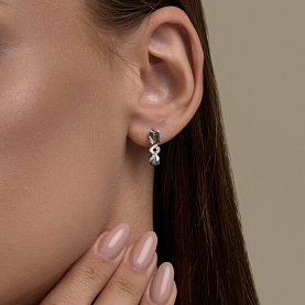 Серьги SOKOLOV - Серебро 925, Фианит (арт. 94027533)