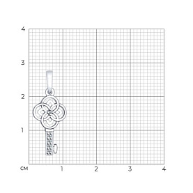 Подвеска SOKOLOV - Серебро 925, Фианит (арт. 94031904)