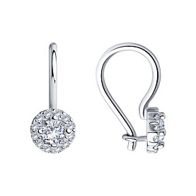 Серьги Diamant - Серебро 925, Фианит (арт. 94-120-00670-1)