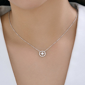 Колье SOKOLOV - Серебро 925, Фианит (арт. 94071285-91)