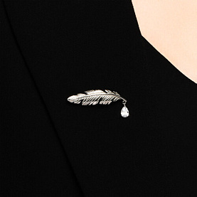 Брошь SOKOLOV - Серебро 925, Фианит (арт. 94040308)