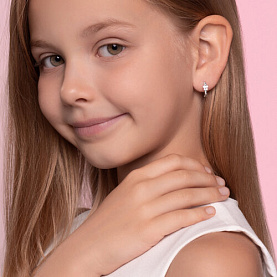 Серьги SOKOLOV - Серебро 925, Фианит (арт. 94025781)