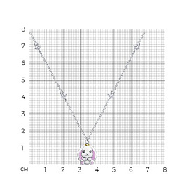 Колье SOKOLOV - Серебро 925, Фианит, Эмаль (арт. 94071241)