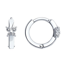 Серьги SOKOLOV - Серебро 925, Фианит (арт. 94025781)
