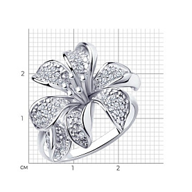 Кольцо SOKOLOV - Серебро 925, Фианит (арт. 94010675)