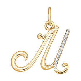 Подвеска SOKOLOV - Золото 375, Фианит (арт. 034535-4)