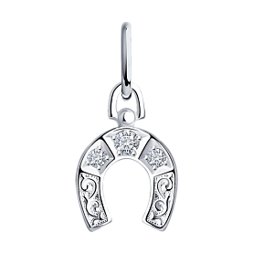 Подвеска SOKOLOV - Серебро 925, Фианит (арт. 94031159)
