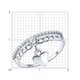 Кольцо Diamant - Серебро 925, Фианит (арт. 94-110-00297-1)