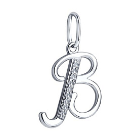 Подвеска SOKOLOV - Серебро 925, Фианит (арт. 94031365)