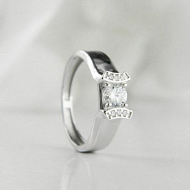 Кольцо Галатея - Серебро 925, Фианит (арт. 2979.1)