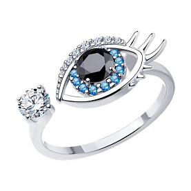 Кольцо SOKOLOV - Серебро 925, Фианит (арт. 94013606)