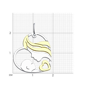 Подвеска Diamant - Серебро 925 (арт. 94-130-01424-1)